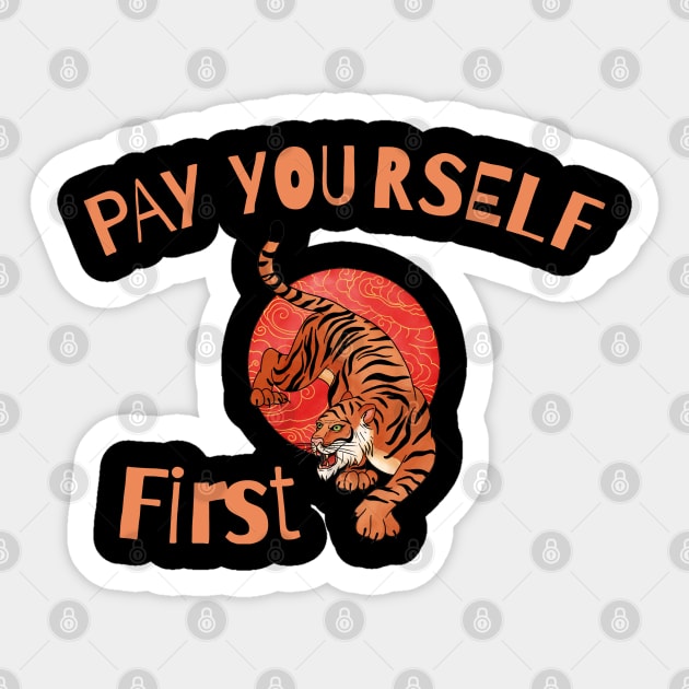 Save like the power of a tiger Sticker by BOUTIQUE MINDFUL 